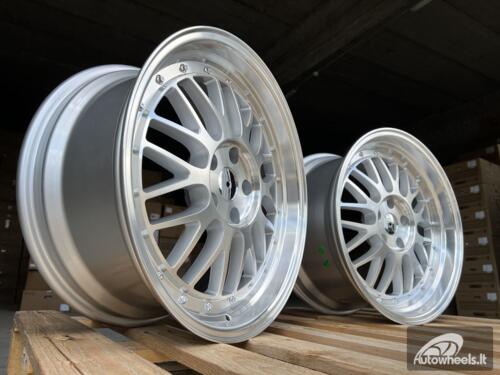 Ratlankis R18x9  5X112  ET  35  66.5  A1025  Polished Silver (MS)  For RACIN  (K7+P)  (Rear+Front Style BBS) AKC