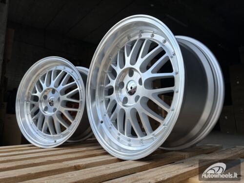 Ratlankis R18x9  5X112  ET  35  66.5  A1025  Polished Silver (MS)  For RACIN  (K7+P)  (Rear+Front Style BBS) AKC
