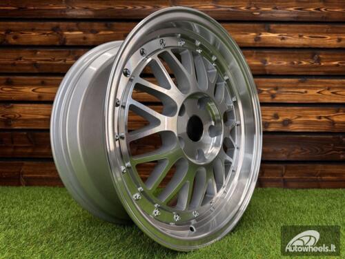 Ratlankis R18x9  5X112  ET  35  66.5  A1025  Polished Silver (MS)  For RACIN  (K7+P)  (Rear+Front Style BBS) AKC