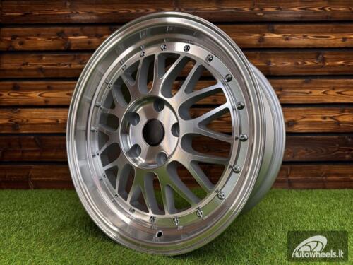 Ratlankis R18x9  5X112  ET  35  66.5  A1025  Polished Silver (MS)  For RACIN  (K7+P)  (Rear+Front Style BBS) AKC
