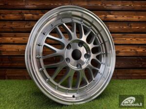 Ratlankis R18x9  5X112  ET  35  66.5  A1025  Polished Silver (MS)  For RACIN  (K7+P)  (Rear+Front Style BBS) AKC