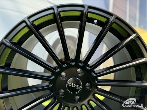 Ratlankis R21x9 5X112 ET 30 66.6 HX010 Black Half Matt (BLHM) For HAXER (Z2+Z1+Z3) (Rear+Front) AKC