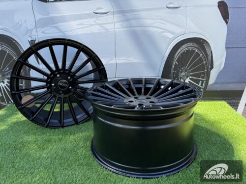 Ratlankis R21x9 5X112 ET 30 66.6 HX010 Black Half Matt (BLHM) For HAXER (Z2+Z1+Z3) (Rear+Front) AKC