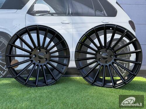 Ratlankis R21x10.5 5X112 ET 40 66.6 HX010 Black Half Matt (BLHM) For HAXER (Z2+Z1+Z3) (Rear+Front) AKC
