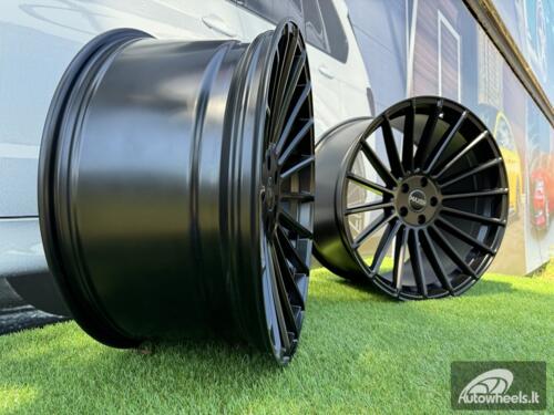 Ratlankis R21x10.5 5X112 ET 40 66.6 HX010 Black Half Matt (BLHM) For HAXER (Z2+Z1+Z3) (Rear+Front) AKC