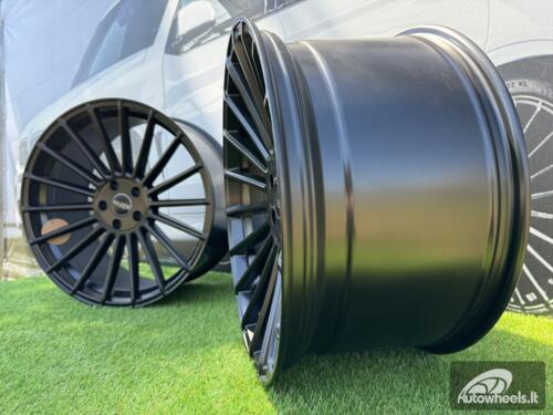 Ratlankis R21x10.5 5X112 ET 40 66.6 HX010 Black Half Matt (BLHM) For HAXER (Z2+Z1+Z3) (Rear+Front) AKC