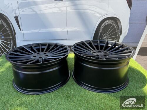 Ratlankis R21x10.5 5X112 ET 40 66.6 HX010 Black Half Matt (BLHM) For HAXER (Z2+Z1+Z3) (Rear+Front) AKC