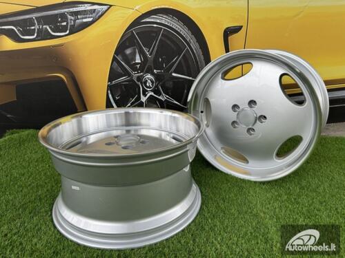 Ratlankis R18x8.5  5X112  ET  35  66.6  B1563  Silver+Polished Lip (SP)  For MER  (P2+Z1+Z4)  (MONOBLOCK Style Rear+Front)  AKC