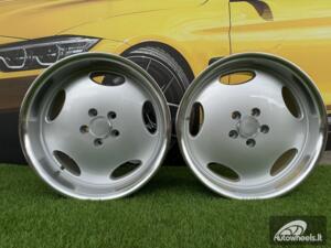 Ratlankis R18x8.5  5X112  ET  35  66.6  B1563  Silver+Polished Lip (SP)  For MER  (P2+Z1+Z4)  (MONOBLOCK Style Rear+Front)  AKC