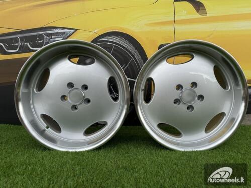 Ratlankis R18x9.5  5X112  ET  35  66.6  B1563  Silver+Polished Lip (SP)  For MER  (Z2+P2+Z1+Z4)  (MONOBLOCK Style Rear+Front) AKC