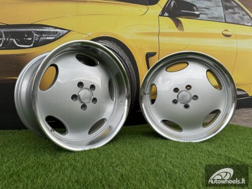 Ratlankis R18x9.5  5X112  ET  35  66.6  B1563  Silver+Polished Lip (SP)  For MER  (Z2+P2+Z1+Z4)  (MONOBLOCK Style Rear+Front) AKC