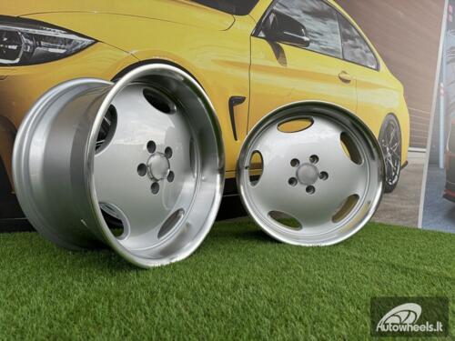 Ratlankis R18x9.5  5X112  ET  35  66.6  B1563  Silver+Polished Lip (SP)  For MER  (Z2+P2+Z1+Z4)  (MONOBLOCK Style Rear+Front) AKC