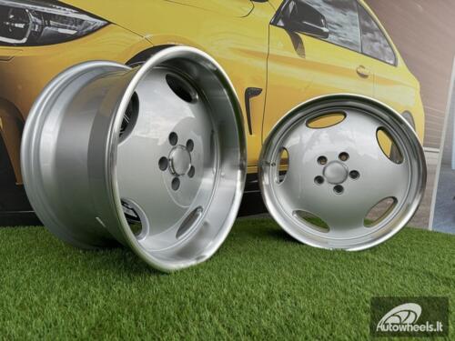 Ratlankis R18x9.5  5X112  ET  35  66.6  B1563  Silver+Polished Lip (SP)  For MER  (Z2+P2+Z1+Z4)  (MONOBLOCK Style Rear+Front) AKC