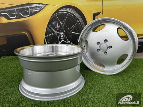 Ratlankis R18x9.5  5X112  ET  35  66.6  B1563  Silver+Polished Lip (SP)  For MER  (Z2+P2+Z1+Z4)  (MONOBLOCK Style Rear+Front) AKC