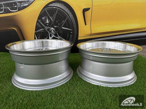 Ratlankis R18x9.5  5X112  ET  35  66.6  B1563  Silver+Polished Lip (SP)  For MER  (Z2+P2+Z1+Z4)  (MONOBLOCK Style Rear+Front) AKC