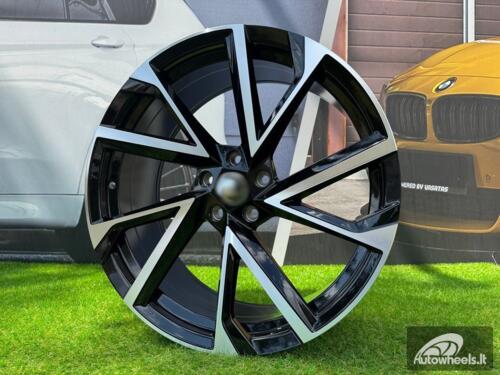 Ratlankis R19x8  5X112  ET  40  57.1  FE181  (IN0262)  Black Polished (MB)  For SKODA  (Z5+P2)   AKC