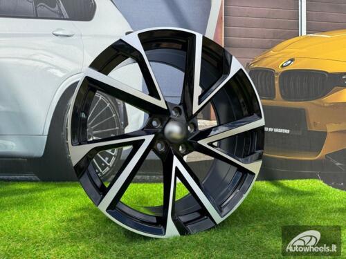 Ratlankis R19x8  5X112  ET  40  57.1  FE181  (IN0262)  Black Polished (MB)  For SKODA  (Z5+P2)   AKC