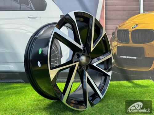 Ratlankis R19x8  5X112  ET  40  57.1  FE181  (IN0262)  Black Polished (MB)  For SKODA  (Z5+P2)   AKC