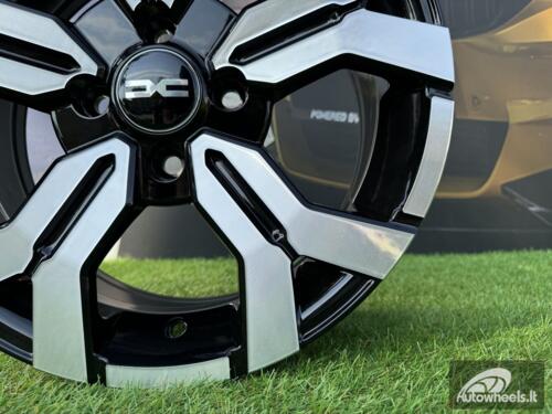 Ratlankis R15x6.5 4X100 ET 40 60.1 B1110 Black Polished (MB) For DACIA (K4+L5) (NEW Model)  AKC