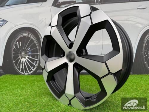 Ratlankis R18x6.5  5X114.3  ET  32  66.1  Y1274  Black Polished Half Matt (MBHM)  For DACIA  (K2)  (NEW Model) AKC