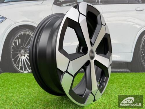 Ratlankis R18x6.5  5X114.3  ET  32  66.1  Y1274  Black Polished Half Matt (MBHM)  For DACIA  (K2)  (NEW Model) AKC