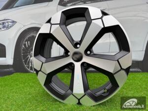 Ratlankis R18x6.5  5X114.3  ET  32  66.1  Y1274  Black Polished Half Matt (MBHM)  For DACIA  (K2)  (NEW Model) AKC