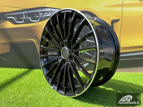 Ratlankis R21x10  5X112  ET  40  66.6  MR532  (BY1779)  Black+Polished Lip (BLPL)  For MER  (Z2)  (Rear+Front)  AKC