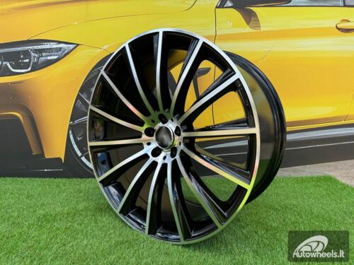 Ratlankis R19x8.5  5X112  ET  35  66.6  B1048  (FBX125)  Black Polished (MB)  For MER  (P2)  (HYBRID FORGED Front+Rear) AKC