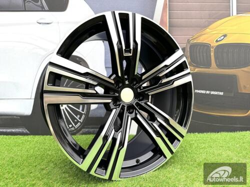 Ratlankis R21x9  5X112  ET  24  66.5  B1831  (H3078F)  Black Polished (MB)  For BMW  (K3+A)  (HYBRID FORGED VII (G70)Rear+Front)