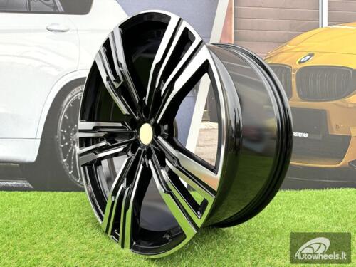 Ratlankis R21x10.5  5X112  ET  44  66.5  B1831  (H3078F)  Black Polished (MB)  For BMW  (K3+A)  (HYBRID FORGED VII (G70)Rear+Front)