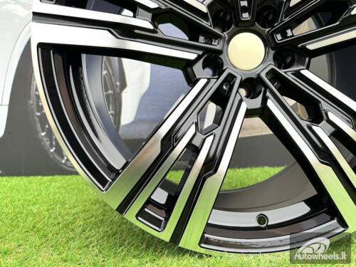 Ratlankis R21x10.5  5X112  ET  44  66.5  B1831  (H3078F)  Black Polished (MB)  For BMW  (K3)  (HYBRID FORGED Rear+Front)