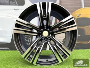 Ratlankis R21x10.5  5X112  ET  44  66.5  B1831  (H3078F)  Black Polished (MB)  For BMW  (K3)  (HYBRID FORGED Rear+Front)