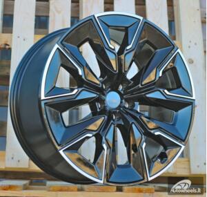Ratlankis R21x10.5  5X112  ET  44  66.5  H3447F  Black Polished (MB)  For BMW  (K3)  (HYBRID FORGED Rear+Front)