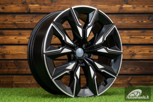 Ratlankis R21x10.5  5X112  ET  44  66.5  H3447F  Black Polished (MB)  For BMW  (K3)  (HYBRID FORGED Rear+Front)