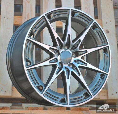 Ratlankis R19x9.5  5X112  ET  43  66.6  H3500F  Grey Polished (MG)  For MER  (K3)  (HYBRID FORGED Rear+Front NEW Model)
