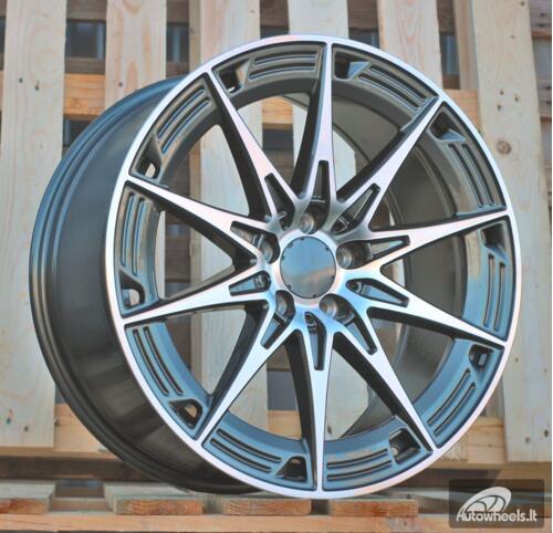 Ratlankis R20x8.5  5X112  ET  36  66.6  H3500F  Grey Polished (MG)  For MER  (K3)  (HYBRID FORGED Rear+Front NEW Model)