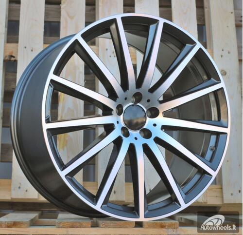 Ratlankis R22x9.5  5X112  ET  45  66.5  H3524F  Grey Polished (MG)  For MER  (K3)  (HYBRID FORGED Rear+Front)