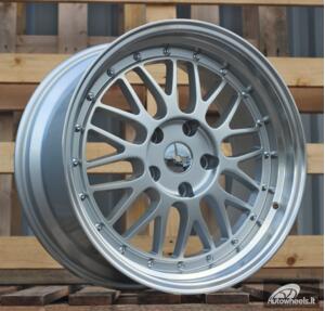 Ratlankis R18x9  5X120  ET  35  72.6  A1025  (KS014)  Silver Shining+Polished Lip (SSPL)  For RACIN  (M)  (BBS Style Rear+Front)