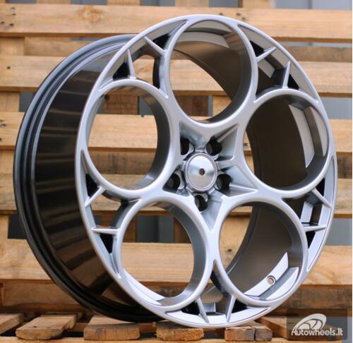 Ratlankis R19x8.5  5X110  ET  34  65.1  I5660  Hyper Black (HB)  For ALFA  (K7)  ((ET31) Front+Rear)