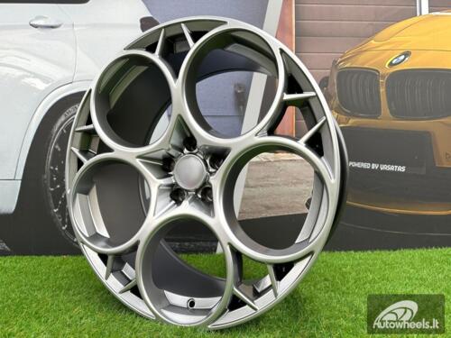 Ratlankis R19x8.5  5X110  ET  34  65.1  I5660  Hyper Black (HB)  For ALFA  (K7)  ((ET31) Front+Rear)