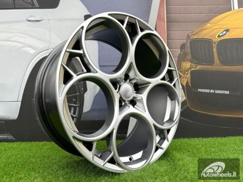 Ratlankis R19x8.5  5X110  ET  34  65.1  I5660  Hyper Black (HB)  For ALFA  (K7)  ((ET31) Front+Rear)