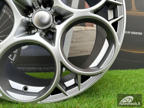 Ratlankis R19x8.5  5X110  ET  34  65.1  I5660  Hyper Black (HB)  For ALFA  (K7)  ((ET31) Front+Rear)