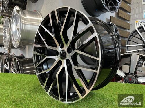 Ratlankis R20x9  5X112  ET  35  66.5  XFE30  (FBX342)  Black Polished (MB)  For AUD  (M)  (HYBRID FORGED)