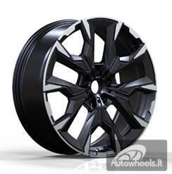 Ratlankis R21x8.5  5X112  ET  30  66.6  3S1349  Black Polished Half Matt (MBHM)  For BMW  (M)  (HYBRID FORGED Rear+Front)