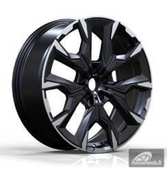 Ratlankis R21x8.5  5X112  ET  30  66.6  3S1349  Black Polished Half Matt (MBHM)  For BMW  (M)  (HYBRID FORGED Rear+Front)