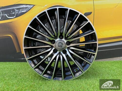 Ratlankis R19x9  5X112  ET  45  66.6  B5909  Black Polished (MB)  For MER  (M+P)  (HYBRID FORGED)