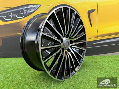 Ratlankis R19x9  5X112  ET  45  66.6  B5909  Black Polished (MB)  For MER  (M+P)  (HYBRID FORGED)