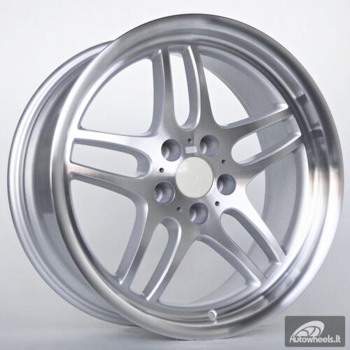 Ratlankis Aiden 8,5X19 5X120 ET15 74,1 Silver Polished Lip and Face