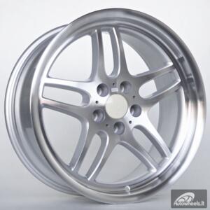 Ratlankis Aiden 8,5X19 5X120 ET15 74,1 Silver Polished Lip and Face