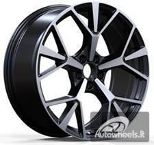 Ratlankis R20x8.5  5X112  ET  38  66.5  3S1385  Black Polished (MB)  For AUD  (K4)  (HYBRID FORGED New Q3)